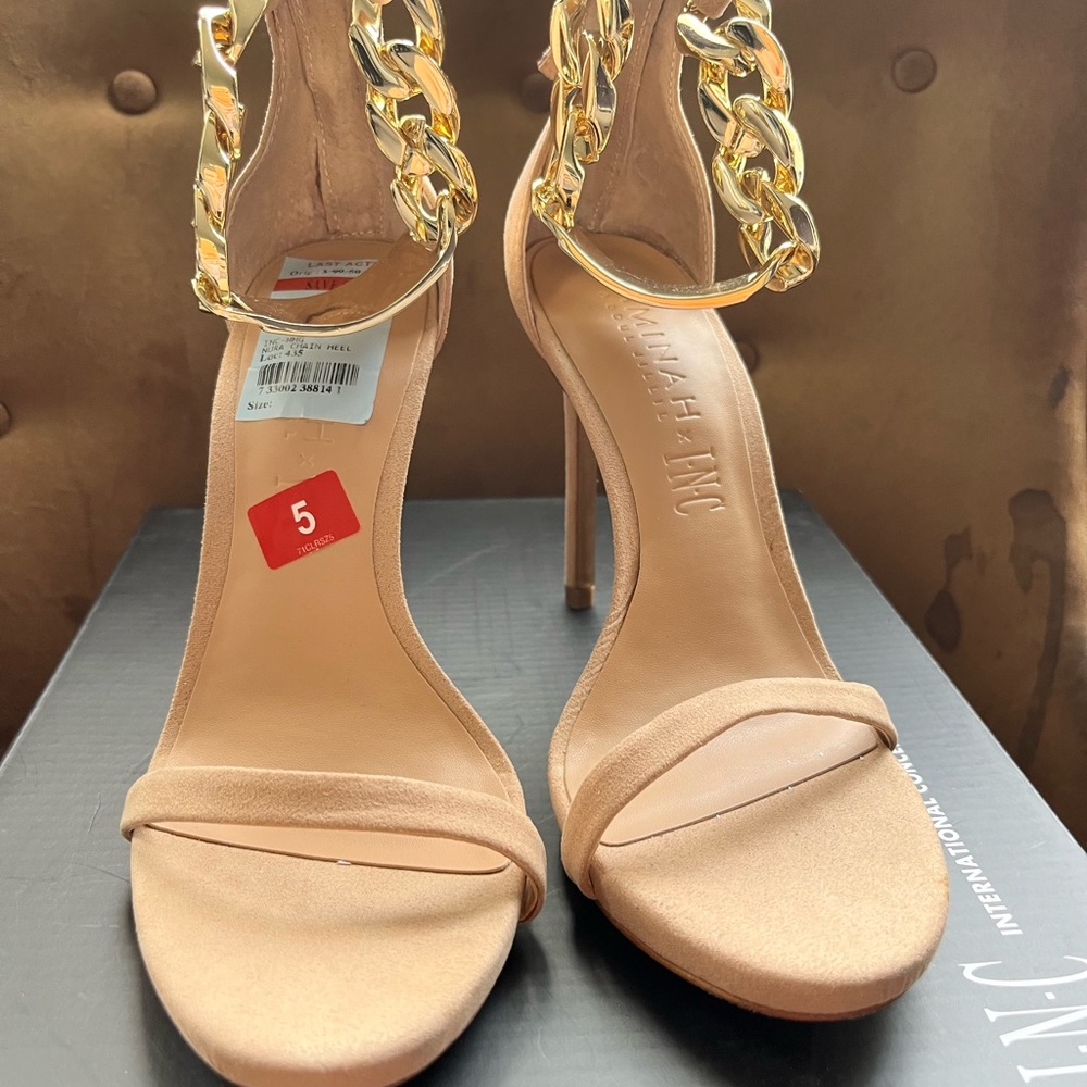 Inc International Concepts Ankle Strap Stiletto Sandals Dark Almond